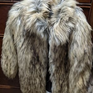 Faux fur coat